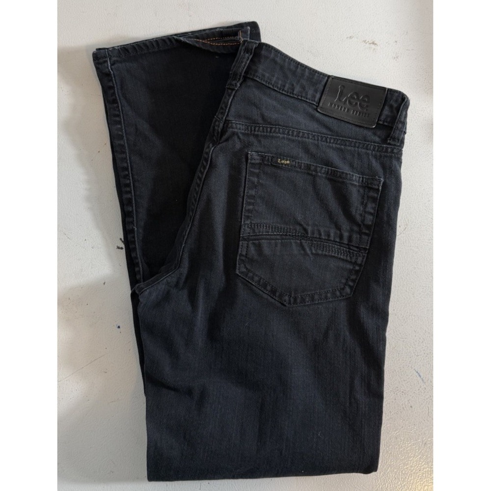 Lee Mens Jeans Size 32x30 Modern Series Straight Fit Straight Leg Black L342
